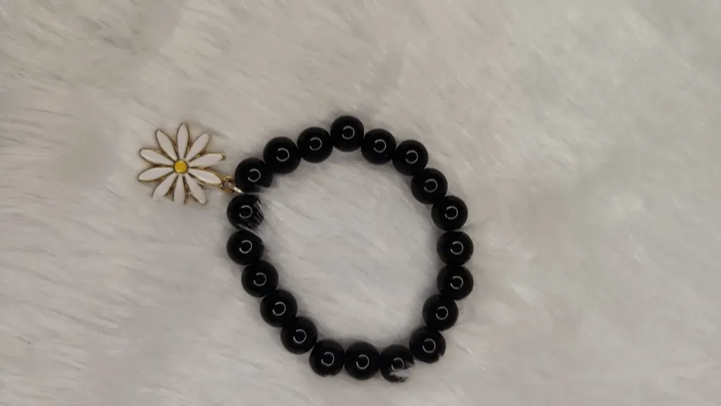 Stylish Black Beads Bracelet