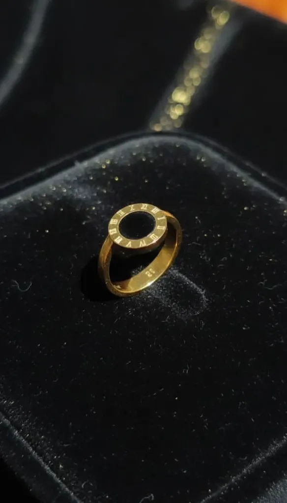 Gold Finish Roman Ring